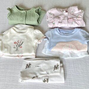 Baby Girl 0-3M Pretty Pastel Bundle